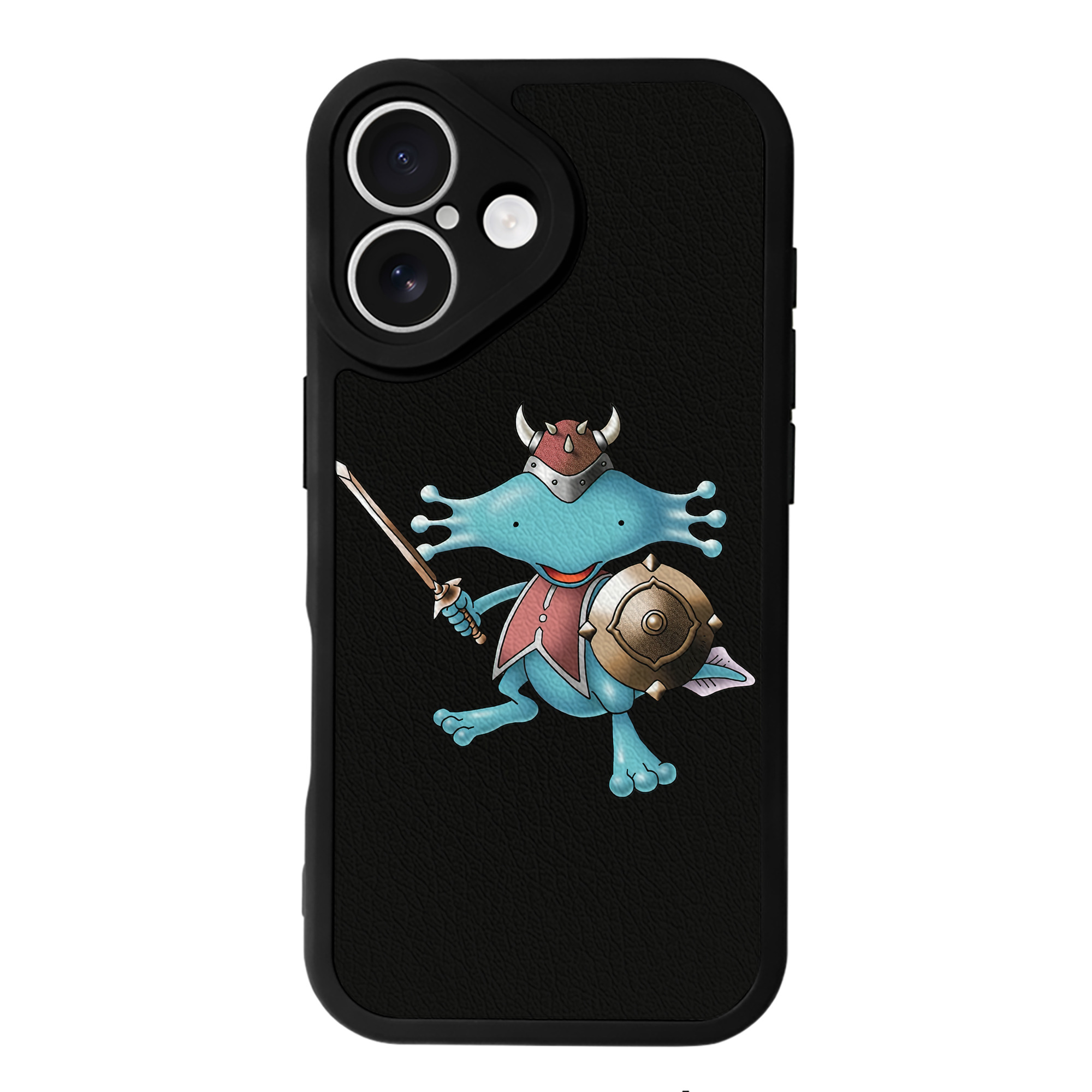 （画像用） ドラゴンクエスト Doragon Kuesuto Dragon Quest 【iPhone 16シリーズ対応】シリコンスマホケース（レザー調） 材質：シリコン